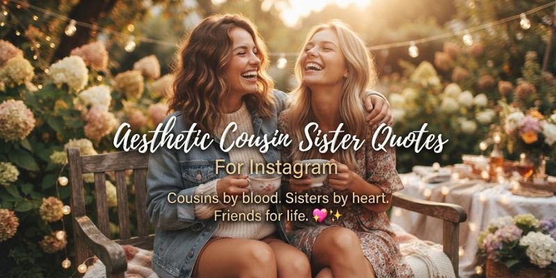 Aesthetic Cousin Sister Quotes for Instagram