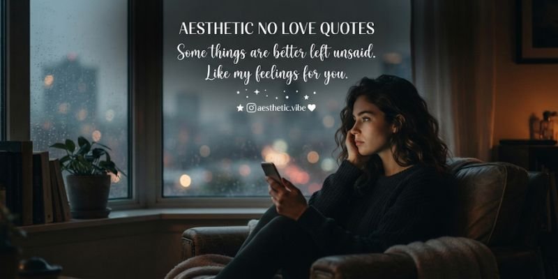 Aesthetic No Love Quotes for Instagram