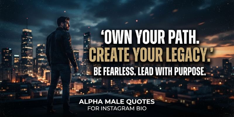 Alpha Male Quotes for Instagram Bio