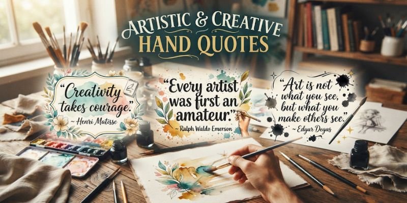 Artistic and Creative Hand Quotes