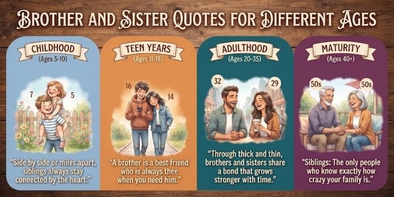 Brother and Sister Quotes for Different Ages