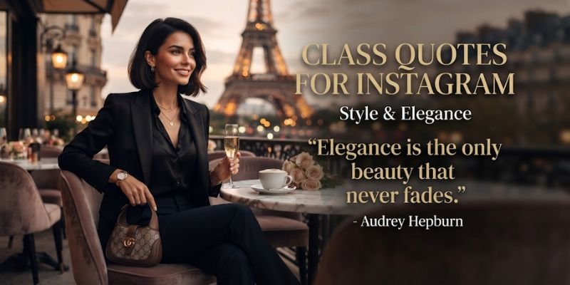 Class Quotes for Instagram About Style and Elegance