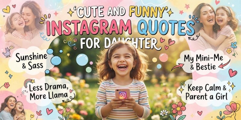 Cute and Funny Instagram Quotes for Daughter