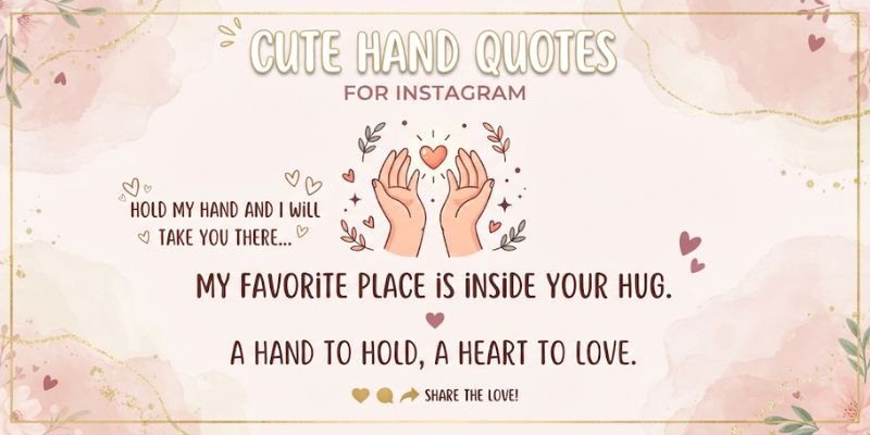 Cute Hand Quotes for Instagram