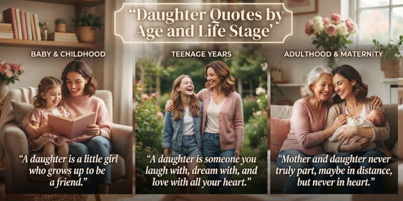 Daughter Quotes by Age and Life Stage