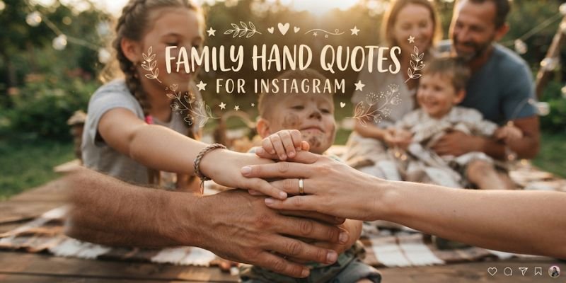 Family Hand Quotes for Instagram