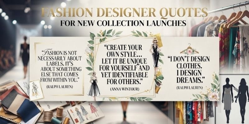 Fashion Designer Quotes for New Collection Launches