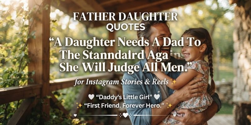 Father Daughter Quotes for Instagram Stories and Reels