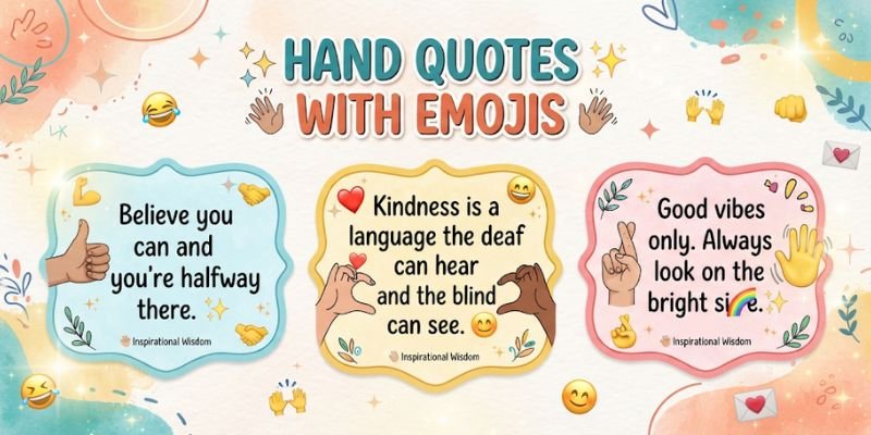 Hand Quotes With Emojis