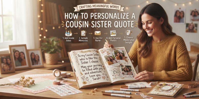 How to Personalize a Cousin Sister Quote