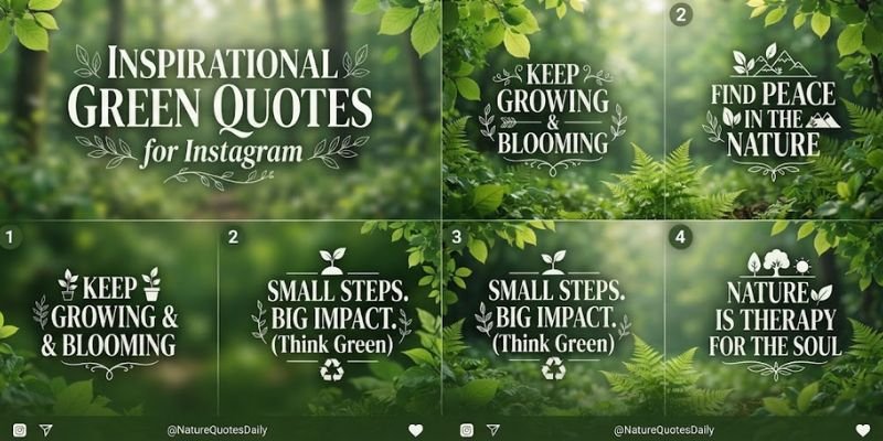 Inspirational Green Quotes for Instagram