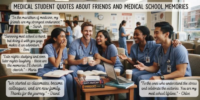 Medical Student Quotes About Friends and Medical School Memories