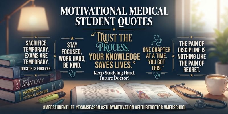 Motivational Medical Student Quotes for Exams and Study