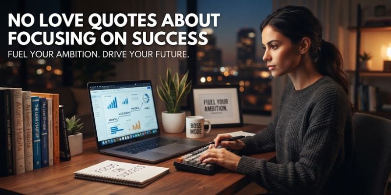 No Love Quotes About Focusing on Success
