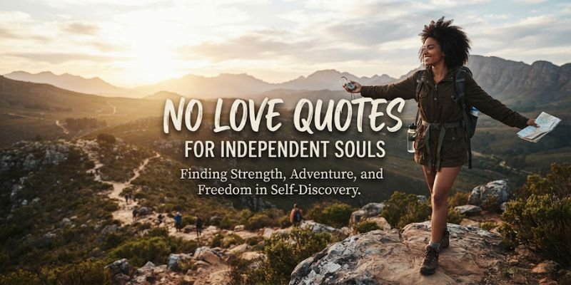 No Love Quotes for Independent Souls