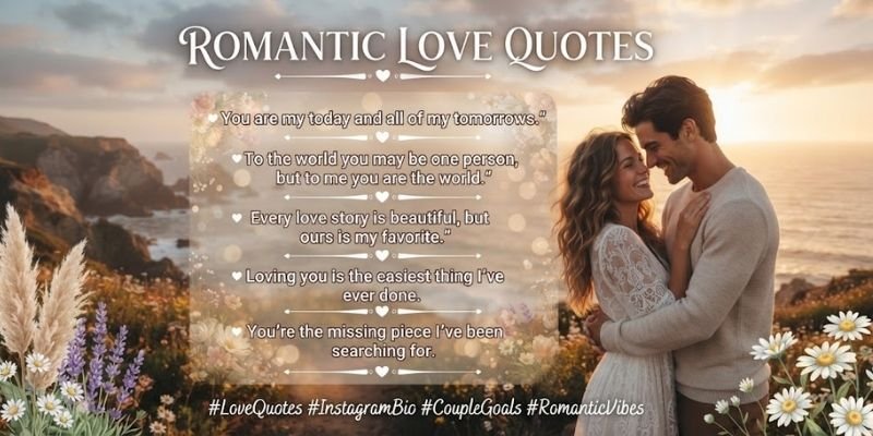 Romantic Love Quotes for Instagram Bio