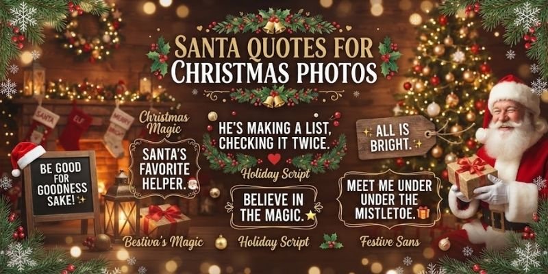 Santa Quotes for Christmas Photos