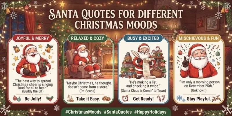 Santa Quotes for Different Christmas Moods