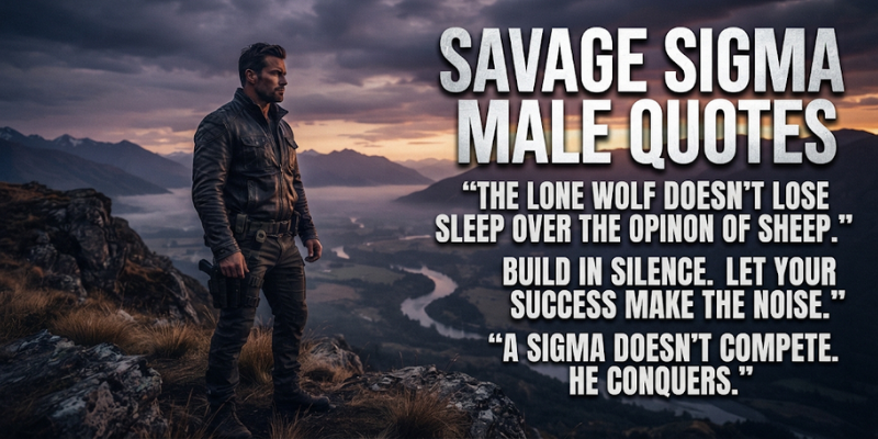 Savage Sigma Male Quotes