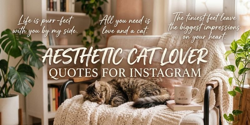 Aesthetic Cat Lover Quotes for Instagram