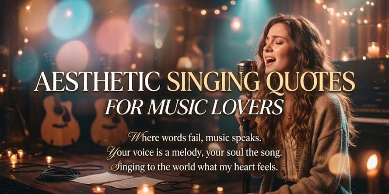 Aesthetic Singing Quotes for Music Lovers
