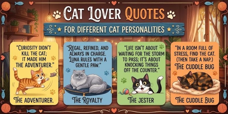 Cat Lover Quotes for Different Cat Personalities