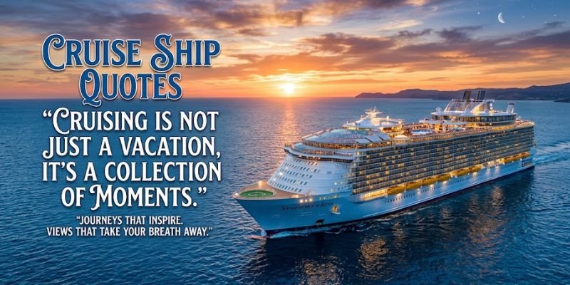 Cruise Ship Quotes for Stunning Ship Photos