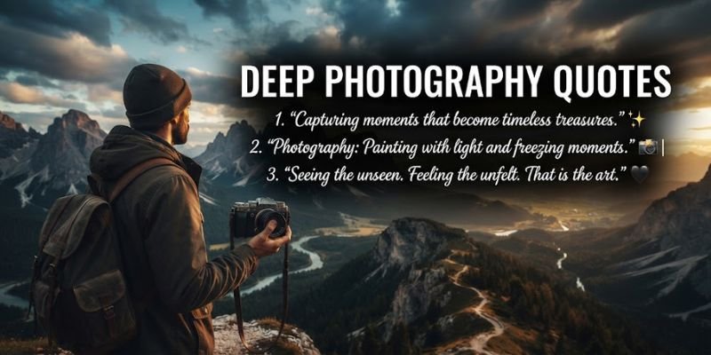 Deep Photography Quotes for Instagram Bio