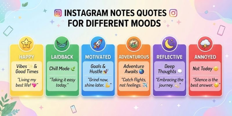 Instagram Notes Quotes for Different Moods