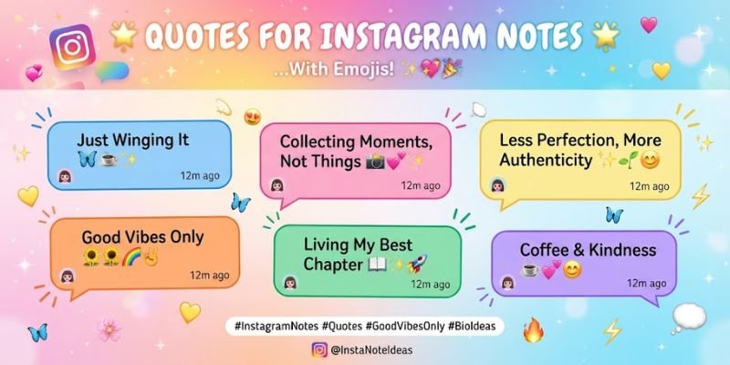 Quotes for Instagram Notes With Emojis
