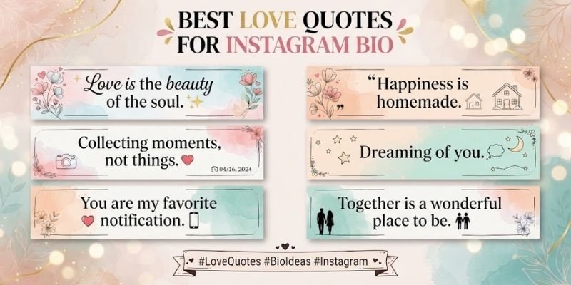 Best love quotes for instagram bio