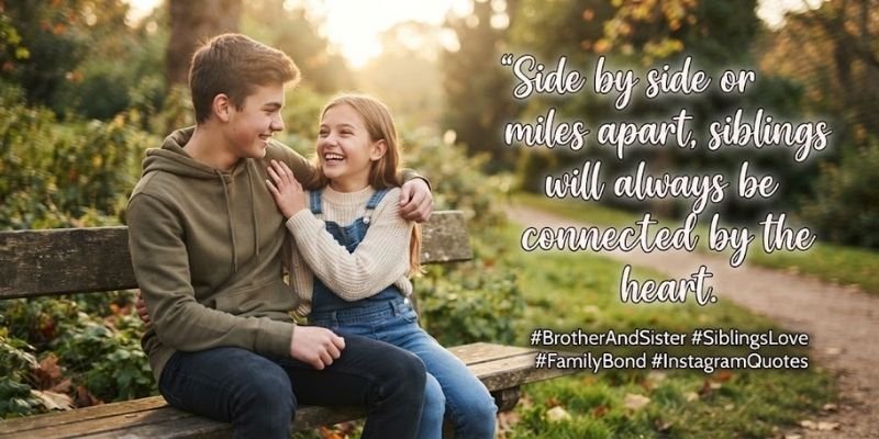 Brother and sister quotes in english for instagram