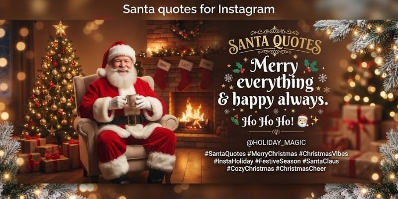 Santa quotes for instagram