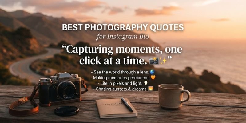 Photography quotes for instagram bio