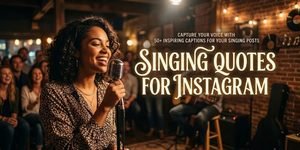 Singing quotes for instagram
